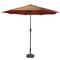9ft. Brown & Rust Outdoor Patio Market Umbrella
